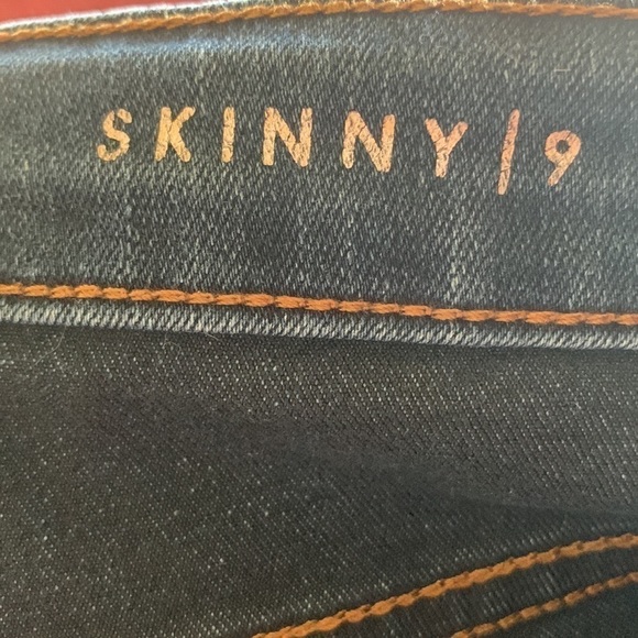 CP Jeans Blue‎ Skinny Low Rise Rhinestone Button Stretch Denim Juniors Size 9 - Picture 11 of 11